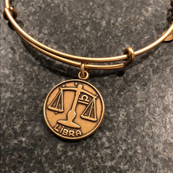 NEW Alex and Ani Libra Gold Charm Bangle Bracelet - Picture 3 of 3